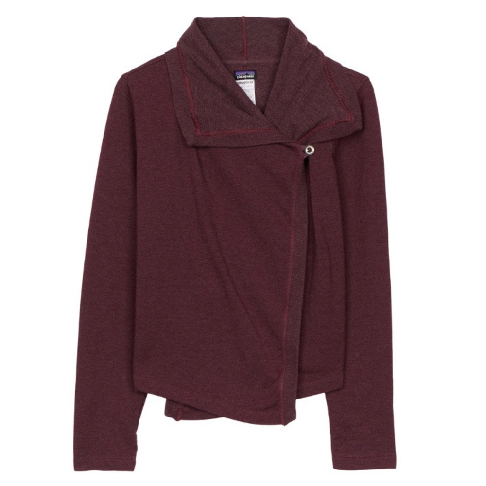 Patagonia At Sea Wrap Long Sleeve Sweater in Dark Currant
